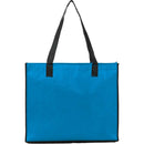 Brooke Recycled Non-Woven Convention Tote — Process Blue (PBL) — blank back view