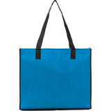 Brooke Recycled Non-Woven Convention Tote — Process Blue (PBL) — blank back view — 6