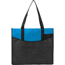 Brooke Recycled Non-Woven Convention Tote — Process Blue (PBL) — blank front view