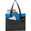 Brooke Recycled Non-Woven Convention Tote — Process Blue (PBL) — blank product view