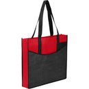 Brooke Recycled Non-Woven Convention Tote — Red (RD) — blank right angle
