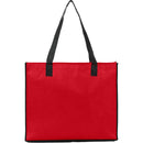 Brooke Recycled Non-Woven Convention Tote — Red (RD) — blank back view