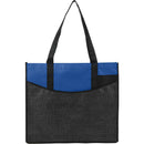 Brooke Recycled Non-Woven Convention Tote — Royal (RYL) — blank front view
