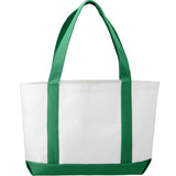 Large Canvas Tote Bag — White w — blank back view — 58
