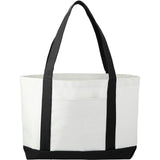 Large Canvas Tote Bag — White — blank front view — 49