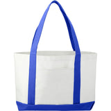Large Canvas Tote Bag — White w — blank front view — 35