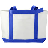 Large Canvas Tote Bag — White w — blank front view — 34