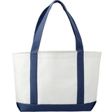 Large Canvas Tote Bag — White w — blank back view — 29