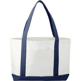 Large Canvas Tote Bag — White w — blank front view — 28