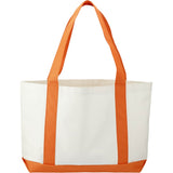 Large Canvas Tote Bag — White w — blank back view — 22