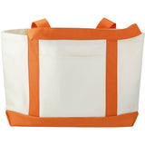 Large Canvas Tote Bag — White w — blank front view — 20
