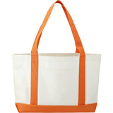 Large Canvas Tote Bag — White w — blank front view — 21