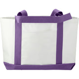 Large Canvas Tote Bag — White — blank front view — 13