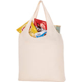 Lightweight All-Purpose 5oz Cotton Canvas Tote Bag — Natural (NT) — blank front view — 4