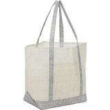 Beacon Recycled Non-Woven All Purpose Tote — Gray (GY) — blank right angle — 16