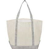 Beacon Recycled Non-Woven All Purpose Tote — Gray (GY) — blank back view — 15