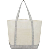 Beacon Recycled Non-Woven All Purpose Tote — Gray (GY) — blank front view — 14
