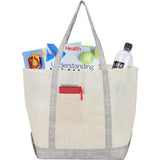 Beacon Recycled Non-Woven All Purpose Tote — Gray (GY) — blank product view — 13
