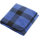 Buffalo Plaid Fleece Blanket SM-8713 — Blue/Black (BLBK) — view 8