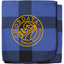 Buffalo Plaid Fleece Blanket SM-8713 — Blue/Black (BLBK) — view 2