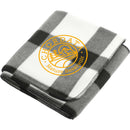 Buffalo Plaid Fleece Blanket SM-8713 — White/Black (WHBK) — view 7