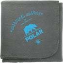 100% Recycled PET Fleece Blanket SM-8798 — Gray (GY) — view 2