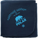 100% Recycled PET Fleece Blanket SM-8798 — Navy (NY) — view 4