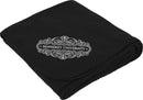 Cozy Fleece Blanket - 50" x 60" Unfolded SM-8799 — Black (BK) — view 1