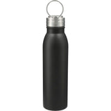 Vida 24oz Stainless Steel Bottle — Black (BK) — blank back view — 8