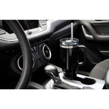 Thor 40 oz Eco-Friendly Straw Tumbler — Black (BK) — blank product view — 65