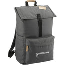 Aft Recycled 15" Computer Rucksack — Charcoal (CA) — decorated right angle