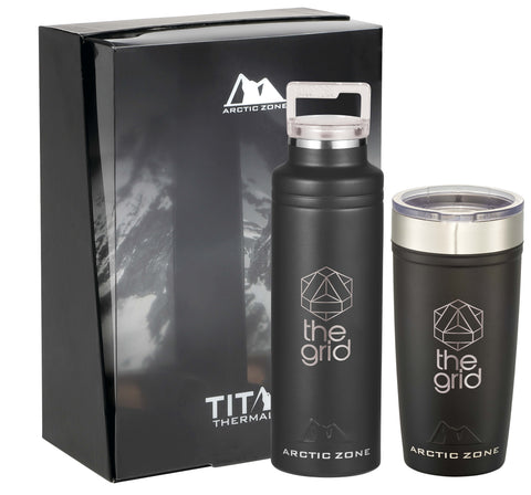 Arctic Zone® Titan Thermal HP® Copper Vac Gift Set custom branded promotional drinkware