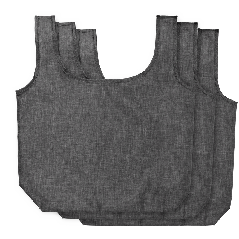 Ash Recycled PET 3-Pack Shopper Totes custom branded promotional totes