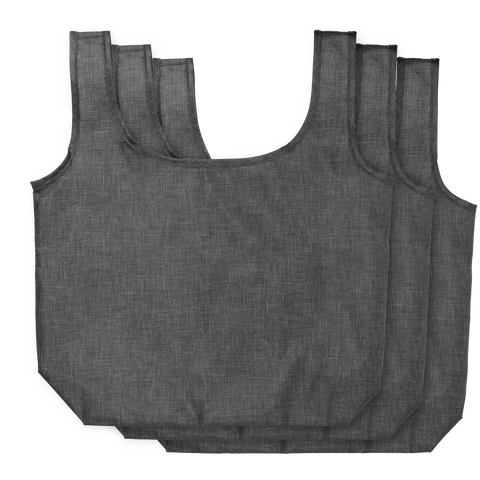 Ash Recycled PET 3-Pack Shopper Totes custom branded promotional totes