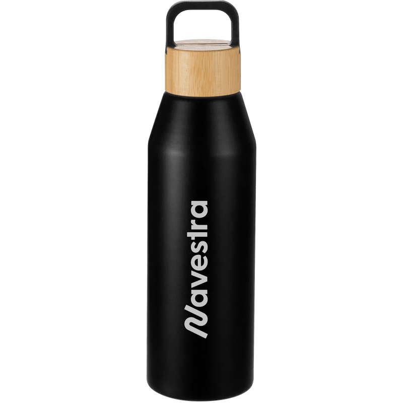 Aspen 24 oz Recycled Bottle w/ FSC® 100% Bamboo Lid custom branded promotional drinkware