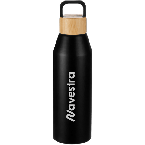 Aspen 24 oz Recycled Bottle w/ FSC® 100% Bamboo Lid custom branded promotional drinkware