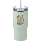 Auxo 24 oz Vacuum Insulated Straw Tumbler custom branded promotional drinkware — 1