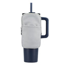 Bottle Buddy Water Bottle Pouch — Gray (GY) — blank front view