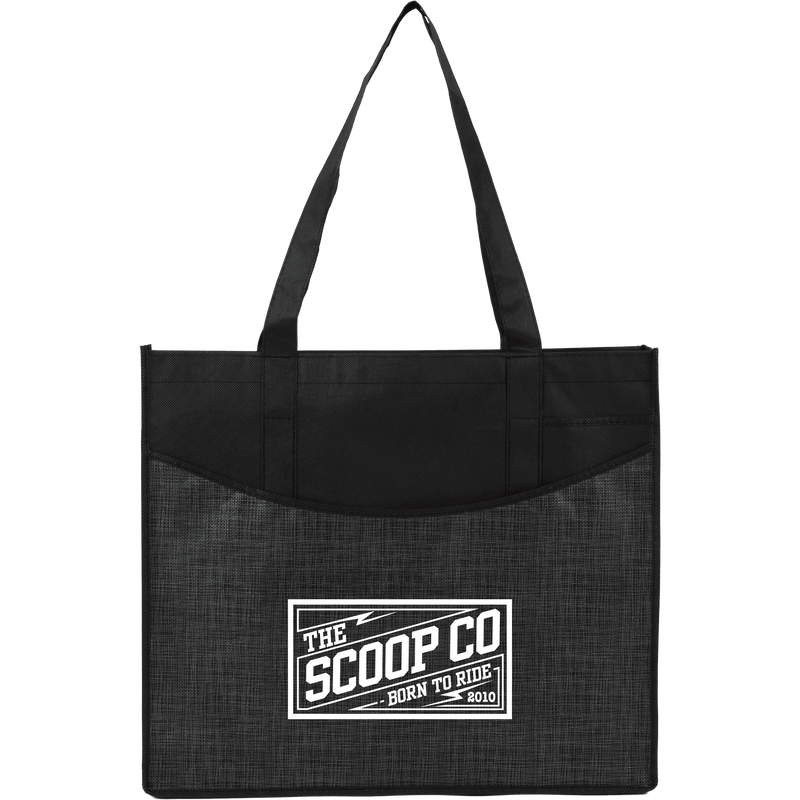 Brooke Recycled Non-Woven Convention Tote custom branded promotional totes