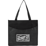 Brooke Recycled Non-Woven Convention Tote custom branded promotional totes — 1