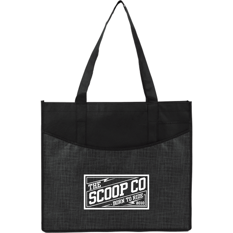 Brooke Recycled Non-Woven Convention Tote custom branded promotional totes