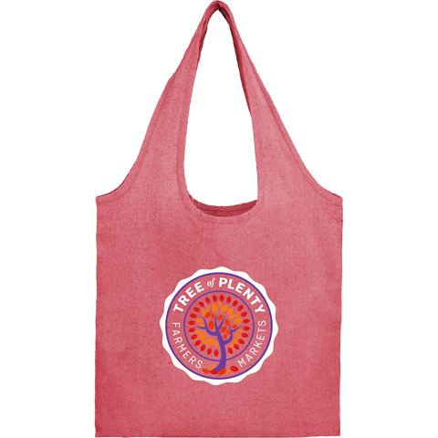 Bungalow 5oz Recycled Cotton Twill Shopper Tote custom branded promotional totes