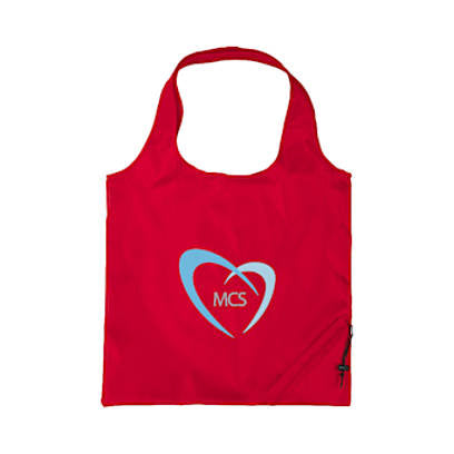 Bungalow Foldaway Shopper Tote Bag custom branded promotional product