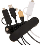 Cable Catch Desktop Magnetic Cable Organizer in Black — supplier blank view