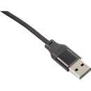 ChargeStand 3-in-1 USB-A & USB-C Fast Charging Cable in Black — supplier blank detail view