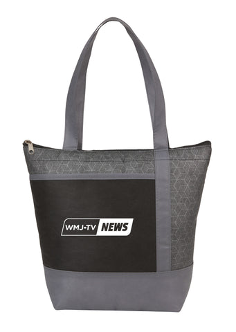 Chrome 9-Can Non-Woven Insulated Cooler Lunch Bag custom branded promotional totes