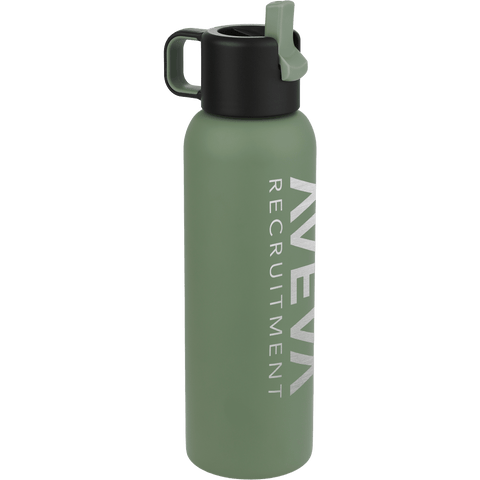Clio Eco-Friendly Straw Lid Vacuum Bottle 22 oz custom branded promotional drinkware