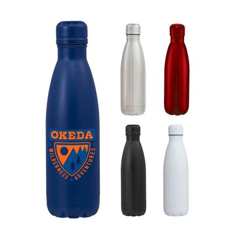 Copper Vacuum Insulated Bottle 17oz custom branded promotional drinkware