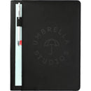 10" x 12.5" Vienna Wireless Charging Writing Pad with FSC® Mix Paper, black, supplier-decorated front view