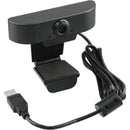 1080P HD Webcam with Microphone, black, product photograph